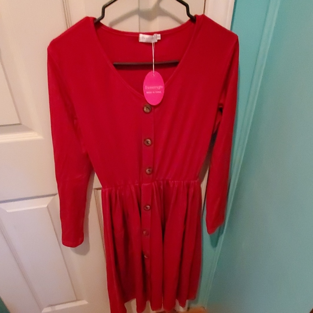 Red dress size small nwt